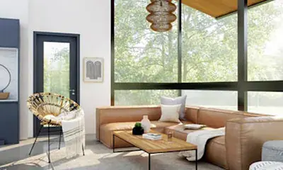 Prémium PVC ablakok modern családi házon